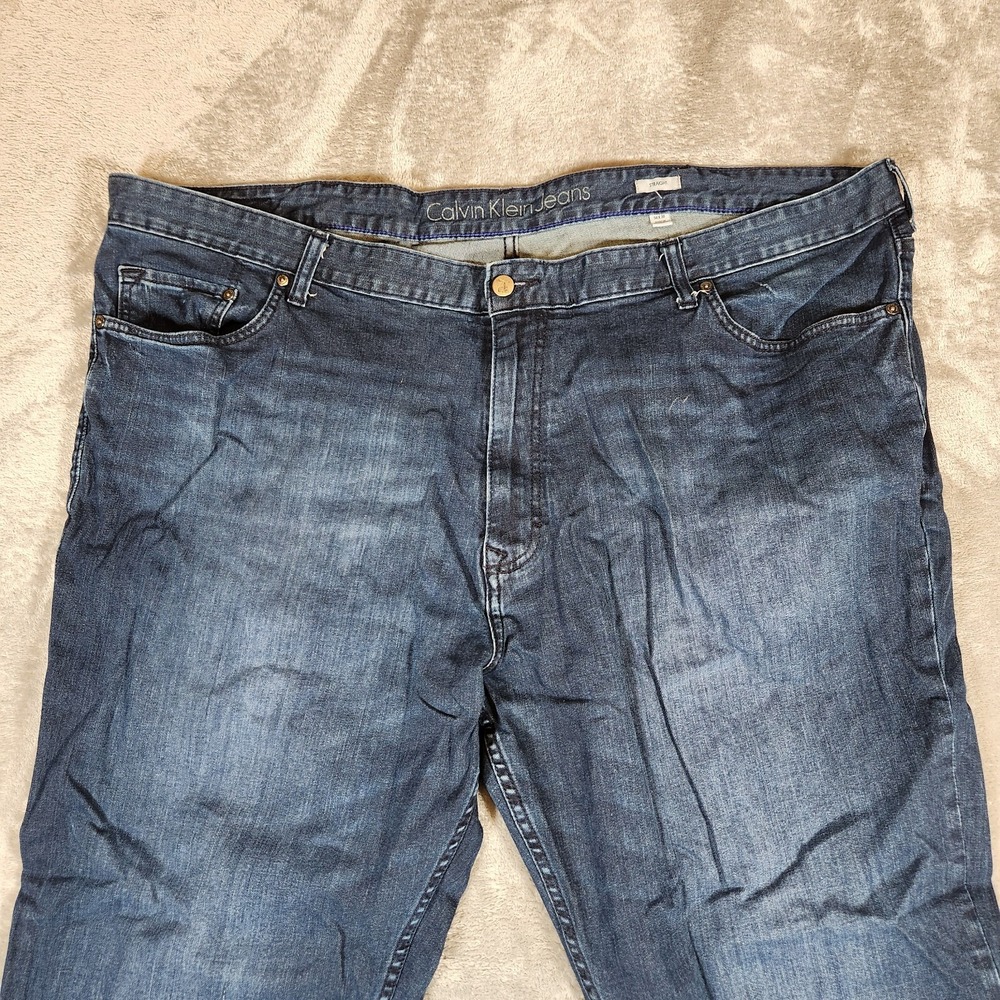 Calvin Klein Jeans Women's 49X29 (Tag 50X30) High-Rise Straight Leg Blue 41AN785 - Picture 5 of 16